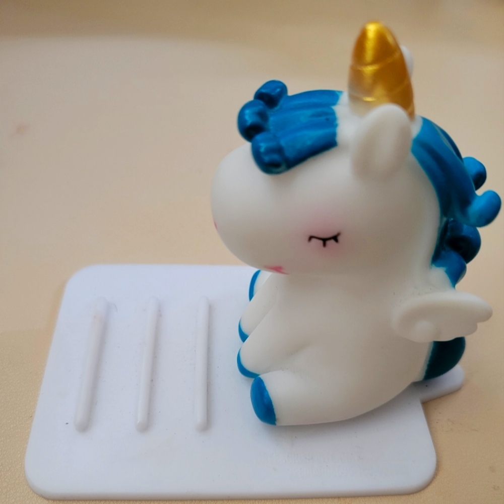 Unicorn blue phone stand